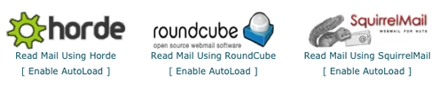 horde squirrelmail roundcube webmail login